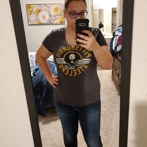 Grey Pittsburgh Steelers tee size XL